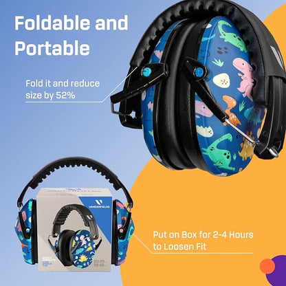 Vanderfields Hearing Protection Ear Muffs - Over 31 dB (2K Hz) Broad Noise Cancelling Sound Reduction Earmuffs for Kids 3-12