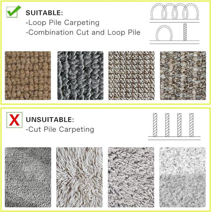 WILLBOND Carpet Cord Cover Cable Protector Floor Cover Cable Protector Management Only for Commercial Office Carpet(19.69 ft,Black and Yellow)
