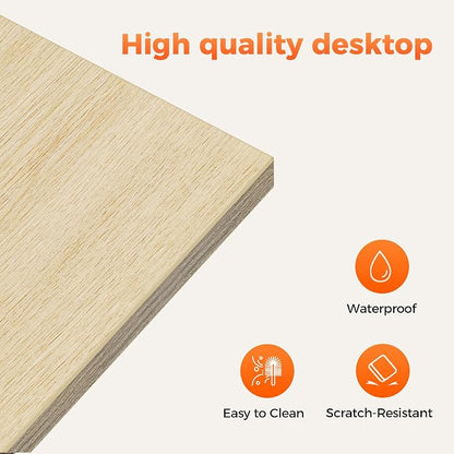 Mericonia 40 inch Rolling Computer Desk with Wheels, Gaming Desk for Small Spaces, Modern Simple Style Table for Home Office, Study Writing Table
