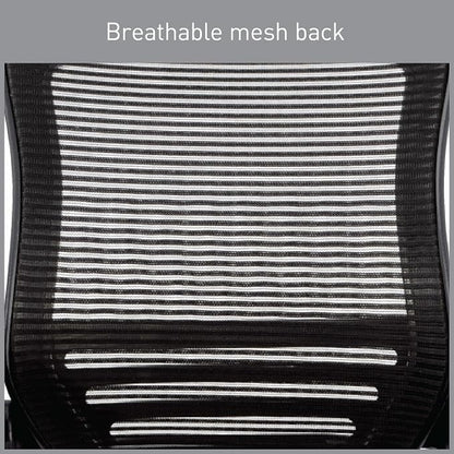 Realspace® Calusa Mesh Mid-Back Chair, Black