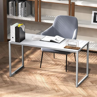 SHW Mission 40-Inch Home Office Computer Desk, White