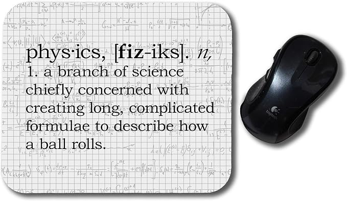 Physics Definition Funny Mouse Pad
