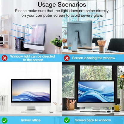 MOSISO 30-32 inch Computer Blue Light Blocking Screen Protector Anti-UV Eye Protection Filter Film Panel for Diagonal 30,31,31.5,32 inch 16:9 Widescreen Desktop PC LED Monitor(28.27x16.57 inch/L x W)