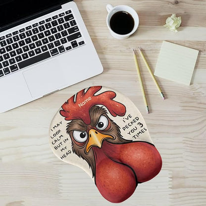 Custom Face Funny & Naughty Personalized Photo 3D Mouse Pad, Custom Face Sexy Body 3D Mouse Pads for Naughty Couple Funny Coworkers Troll, 3D Mouse Pads Adult Jokes Gifts for Couple Coworker Troll (4)