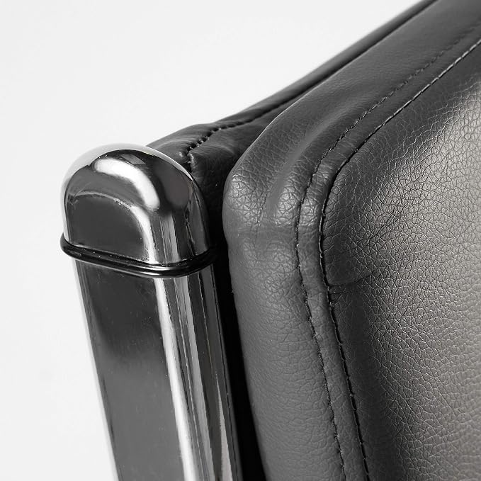 Bush Home Somerset High Back Leather Executive Office Chair in Dark Gray