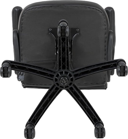 Flash Furniture X10 High-Back LeatherSoft Racing Style Gaming Chair with Flip-Up Arms, Ergonomic Padded Swivel Computer Chair, White/Black