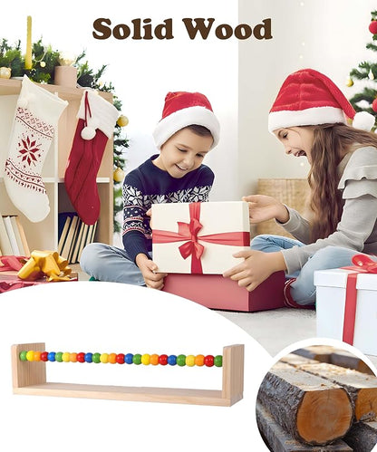 Nursery Book Shelves Wall Mounted Set of 4,Floating Book Shelves for Wall,Nursery Shelves for Bookshelf Wall,Kids Bookshelf (Five-Color Beads)