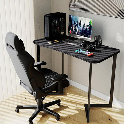 Funecy Computer Desk 40 Inch Small Table for Office,Modern Simple Style Writing Study Work Gaming Table for Home Office (Black)