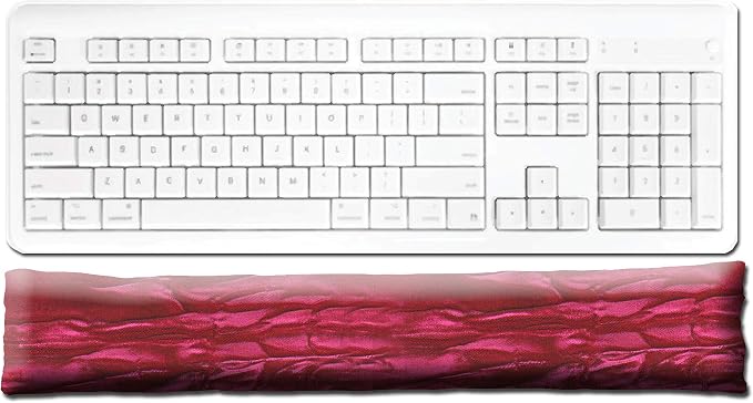 Keyboard Wrist Rest Pad - Flax Seed Filled - Lavender Scented - Pinkalicious
