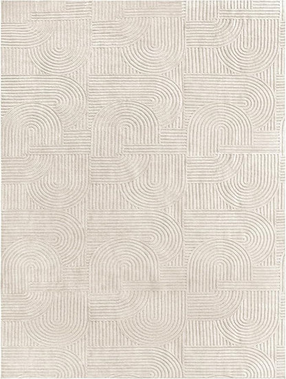 Pauwer 9x12 Washable Area Rugs for Living Room Modern Beige Solid Color Soft Fluffy Rugs for Bedroom Non Slip Boho Accent Indoor Mat Floor Carpet Cover for Kids Room Dining Room Kitchen Office