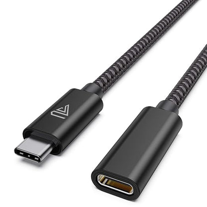 Faracent USB Type C Extension Cable Short (3.3ft/1M), 140W PD Fast Charging 10 Gbps USB 3.1 Gen 2 Data 4K USBC Male to Female Extender Cord, Compatible with iPhone15, MacBook Surface XPS Black