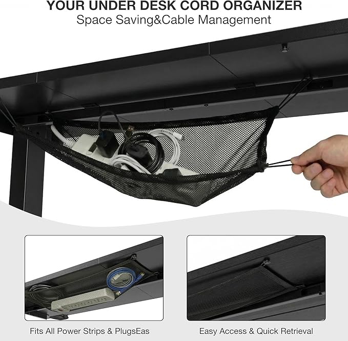 Acrolix Electric Standing Desk, Height Adjustable Home Office Desk with Memory Presets & Cable Management,Black Sit Stand Desk for Work from Home, Ergonomic Computer Desk (55" x 24")