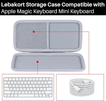 Lebakort Storage Case Compatible with Apple Magic Keyboard (Mini Magic Keyboard Case)