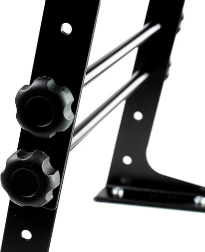 RockJam Portable DJ Laptop Stand with Adjustable Height, Anti-Slip Design, Works For Laptops, Controllers & CD Players