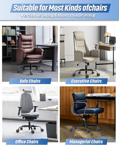 MASTERY MART 28"(70 cm) Metal Heavy Duty Office Chair Base Replacement with 5 Wheels, 2500 Lbs, Desk Chair Gaming Base Replacement Parts, Matte Black
