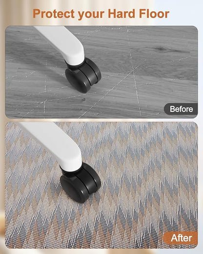Blvornl Office Chair Mat for Hardwood Floor, Rolling Chair Chair Mat for Hard Wood, Large Anti-Slip Hard Floor Protector, Heavy Duty Computer Desk Rug for Office and Home 35.4"*47.2"