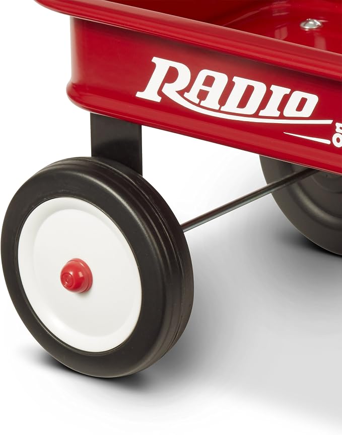 Radio Flyer Mini Classic Red Wagon for Kids, 16.5" Toy Wagon For Kids Aged 1.5+, Play-Size Version of the Classic, Durable Rolling Wheels & Steel Body, Working Handle, For Toys, Crafts & Gift Displays