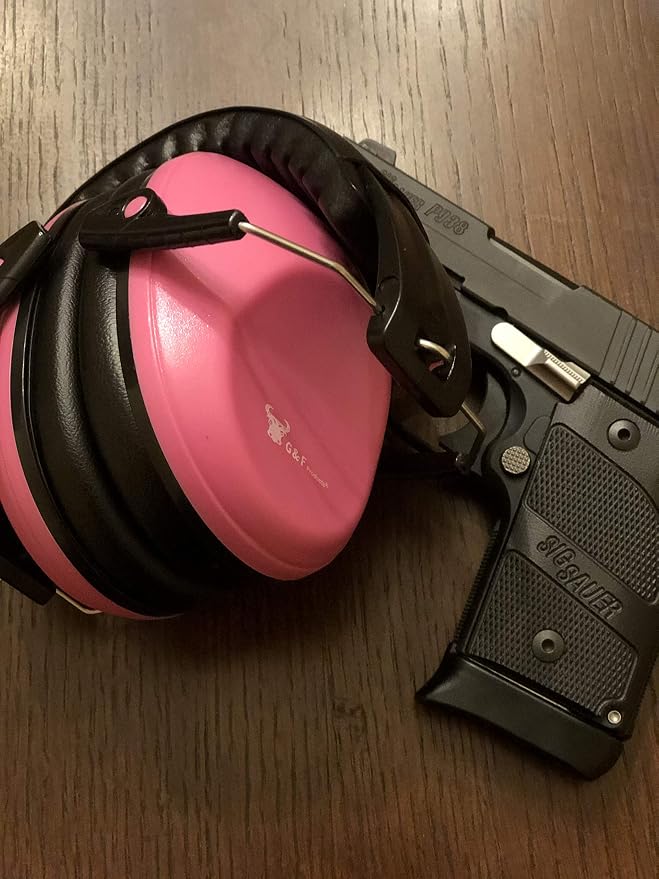 Earmuff hearing protection with low profile passive folding design 26dB NRR and reduces up to 125dB