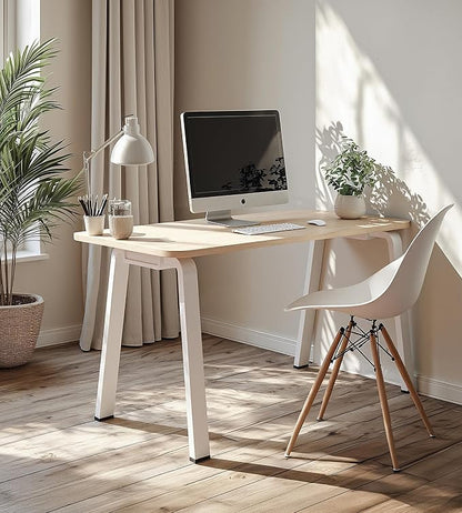 Modular Computer Office Desk, Modern Style Small Study Writing Workstation Table for Home & Business, Large (55" x 28")