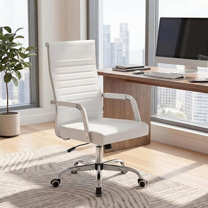 Furmax Ergonomic Office Desk Chair, White, 4 Items