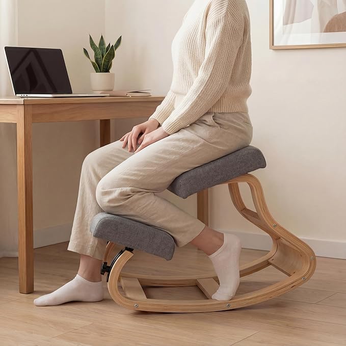 NYPOT Kneeling Chair with Adjustable Seats Knee Chair for Posture Correction, Rocking Stool for Desk