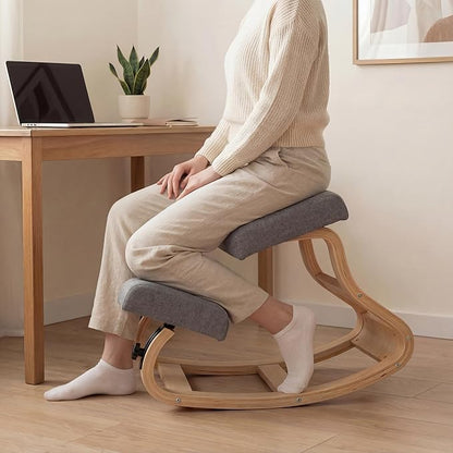 NYPOT Kneeling Chair with Adjustable Seats Knee Chair for Posture Correction, Rocking Stool for Desk