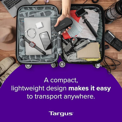 Targus 4-Port USB 2.0 Hub, Black - Compatible with PC and Mac, Sleek and Travel Friendly (ACH114US)