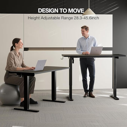 Acrolix Electric Standing Desk, Height Adjustable Home Office Desk with Memory Presets & Cable Management,Black Sit Stand Desk for Work from Home, Ergonomic Computer Desk (40" x 24")