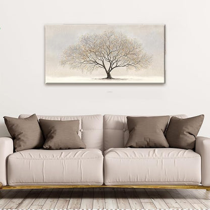 Canvas Art Wall Decor Modern Botanical Wall Art Pictures For Living Room Tree Of Life Wall Art Landscape Canvas Wall Art Decor Prints Artwork for Walls Bedroom Office Aesthetic Wall Decor 20" X 40"