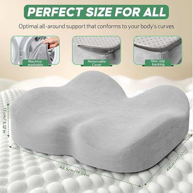 Benazcap 26 New Flying Feather Cushion Middle Grey