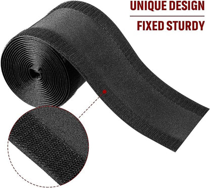 WILLBOND Carpet Cord Cover Cable Protector Floor Cover Cable Protector Management Only for Commercial Office Carpet(9.84 ft,Black)