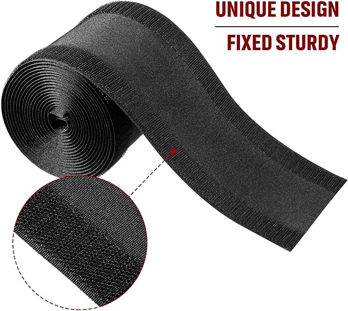 WILLBOND Carpet Cord Cover Cable Protector Floor Cover Cable Protector Management Only for Commercial Office Carpet(19.69 ft,Black)