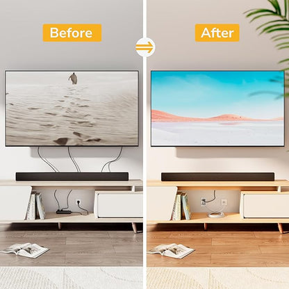 Mount-It in-Wall TV Cable Management Kit, Dual Outlet, TV Cord Hider | ETL Certified Recessed Power with USB-C and USB-A, 9ft Behind-Wall and 5ft External Cords, TV Wire Hider for Wall Mount