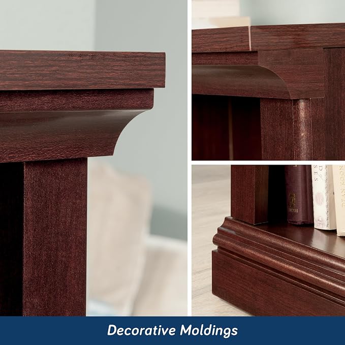 Sauder Miscellaneous Storage 3-Shelf Bookcase/ Book shelf, Select Cherry finish