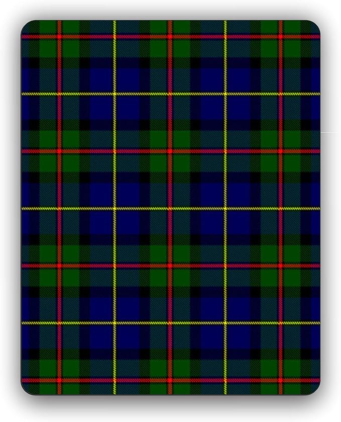 Scottish Clan MacLeod Hunting Tartan Crest Computer Mouse Pad