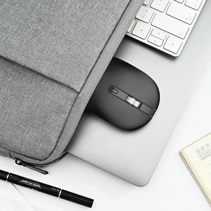 cimetech Type C Wireless Mouse, USB C Mouse 2.4G Silent Cordless Portable Computer Mice for Laptop, Notebook, MacBook Pro Air, Windows, Linux - Ambidextrous Black