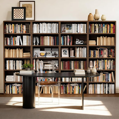 Furniwell 71" Tall Bookcase Bookshelves, 6 Tier Floor Standing Bookcases Open Frame, Modern Display Storage Organizer for Home Office, Living Room, Bedroom, Study Room (Brown, 1 Pcs)