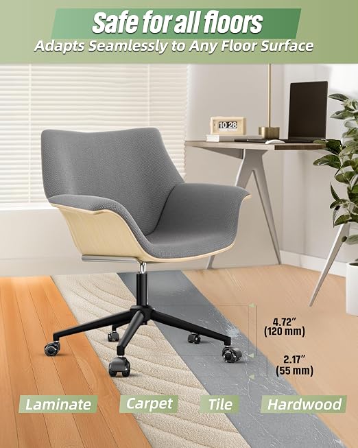 Sytopia 24''(60cm) Criss Cross Home Office Swivel Chair Base Replacement with Rubber Casters, Heavy Duty Desk Chair Reinforced Metal Leg, Universal Caster and Gas Cylinder Size, Matte Black