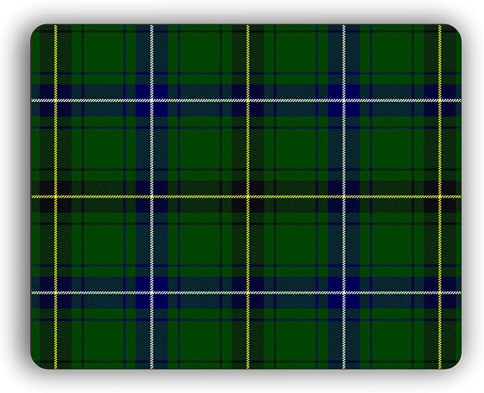 Henderson Scottish Clan Tartan Crest Computer Mouse Pad