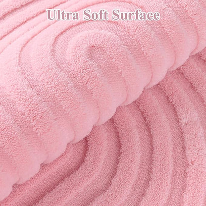 Pauwer Pink Area Rug for Girls Bedroom 8x10 Soft Fluffy Non Slip Machine Washable Rugs Arch Modern Indoor Mat Fuzzy Floor Carpet for Kids Nursery Living Room Dorm Playroom Dining Baby Home Decor