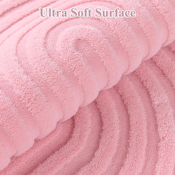 Pauwer Pink Area Rug for Girls Bedroom 6x9 Soft Fluffy Non Slip Machine Washable Rugs Arch Modern Indoor Mat Fuzzy Floor Carpet for Kids Nursery Living Room Dorm Playroom Dining Baby Home Decor