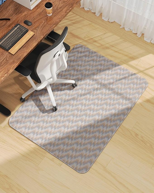 Blvornl Office Chair Mat for Hardwood Floor, Rolling Chair Chair Mat for Hard Wood, Large Anti-Slip Hard Floor Protector, Heavy Duty Computer Desk Rug for Office and Home 35.4"*47.2"