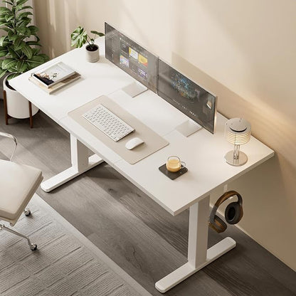 Acrolix Electric Standing Desk, Height Adjustable Home Office Desk with Memory Presets & Cable Management,White Sit Stand Desk for Work from Home, Ergonomic Computer Desk (40" x 24")