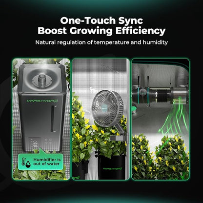 Mars Hydro iHub-Pro, 10AC Power Strip Kit, 10-Outlet All-in-One Smart Grow Room Hub, WiFi Environmental Control for Light, Temperature, Humidity & VPD