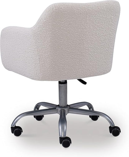Linon Home Decor Products Linon Brooklyn Sherpa Office Chair, Ivory
