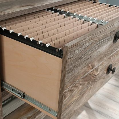 Sauder Granite Trace Lateral File, Rustic Cedar Finish