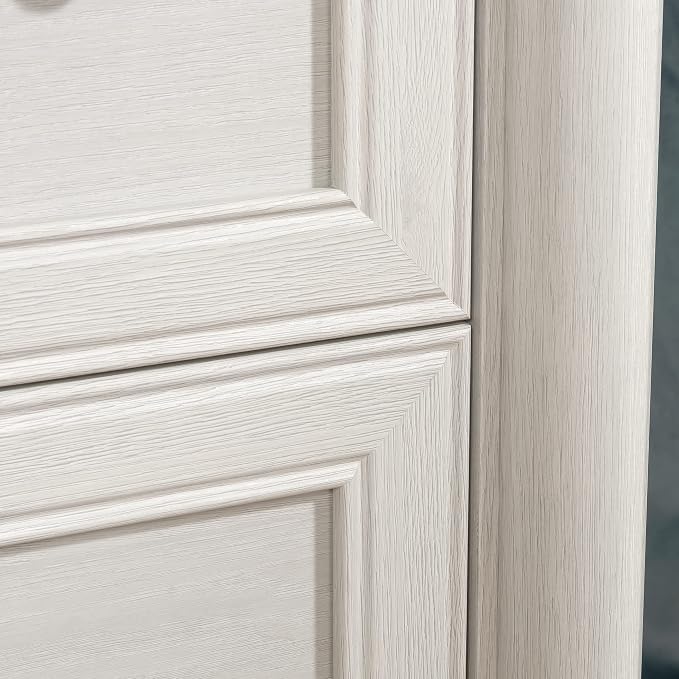 Sauder Palladia 2 Drawer File Cabinet, Lateral Filing Cabinets for Home Office, Hanging File Folders Organizer, Interlocking Drawers, in Glacier Oak Finish