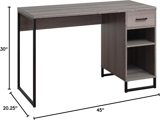 OSP Home Furnishings Hagney Lane Desk, Farm Oak