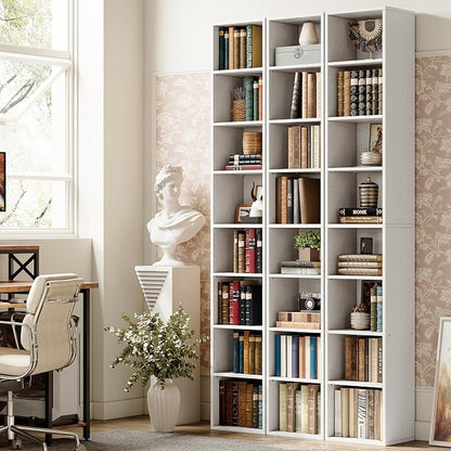 IRONCK 8 Tiers Bookshelf, Floor Standing Display Storage Shelves 71 in Tall Bookcase, Easy to Match for Living Room, Office, Study, Bedroom