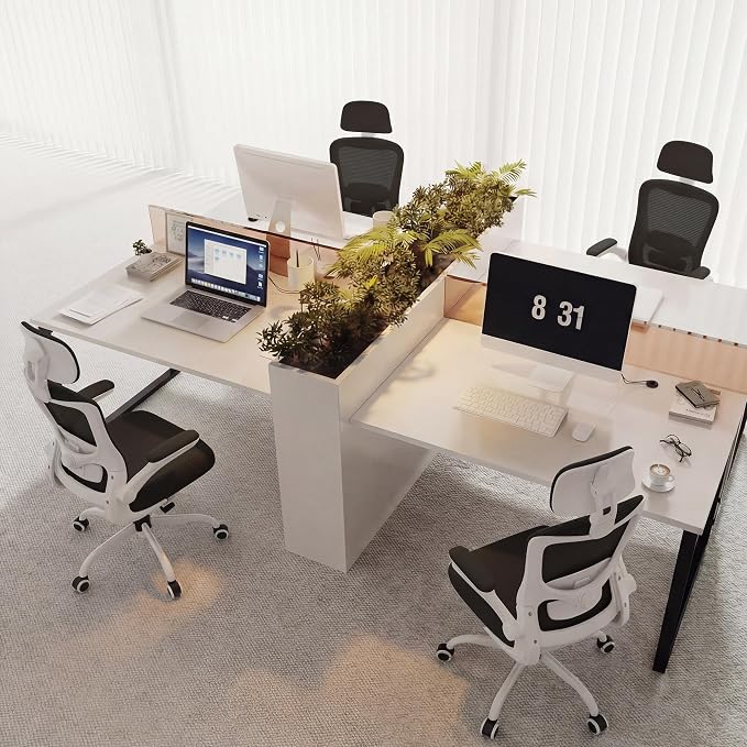 Ergonomic Office Chair for Long Hours, Padded Lumbar Support for Lower Back Relief, 330 lb Capacity, Comfortable Computer Desk Chair for Home Office, Computer & Study